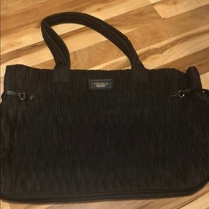 Black Victoria secret tote bag w/ zipper closure